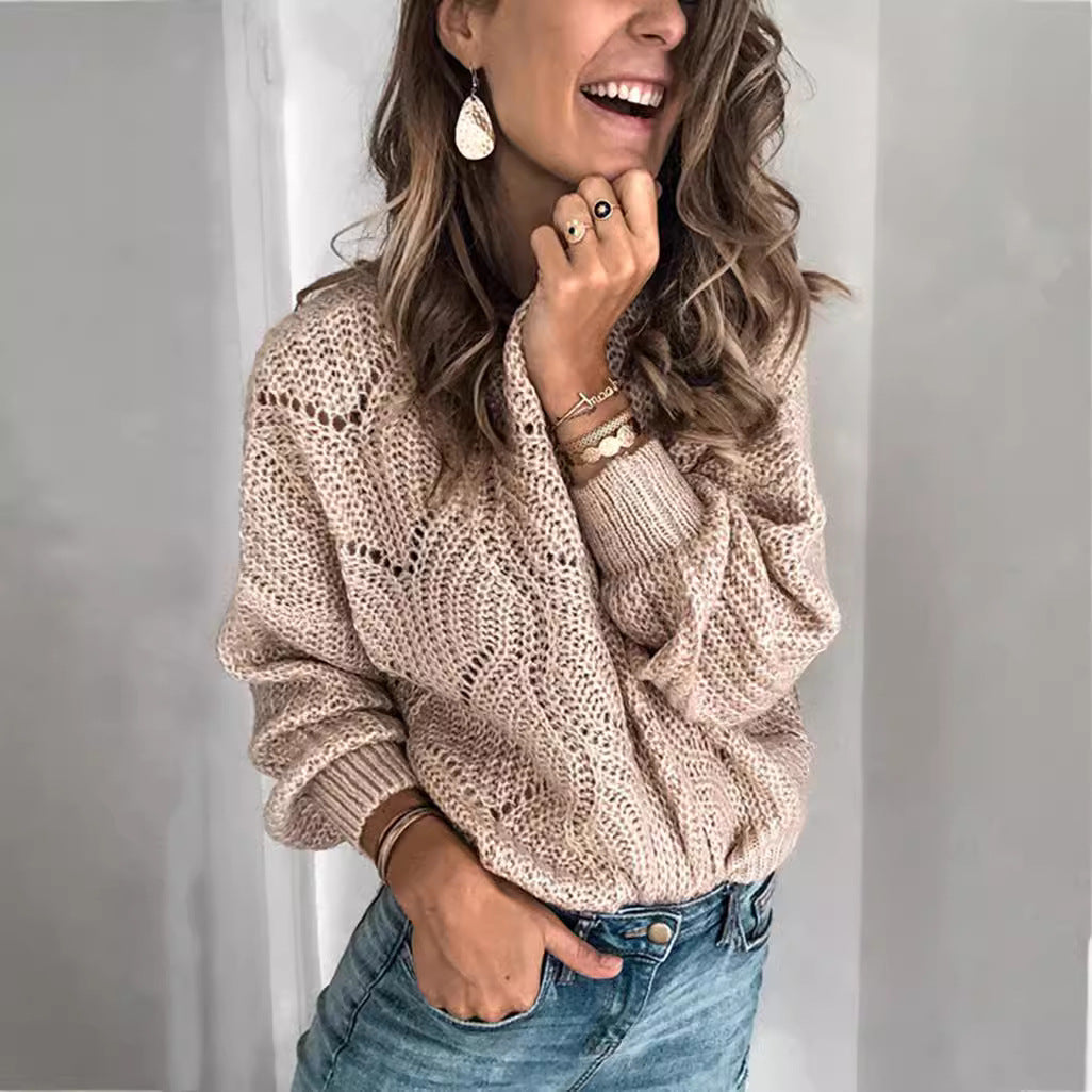 Lightweight knitted sweater for women with casual fit Lune London