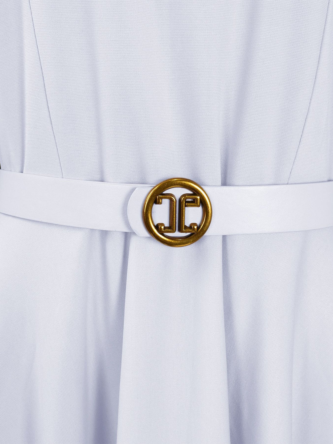 Midi dress for women with puff sleeves and a waistband Lune London