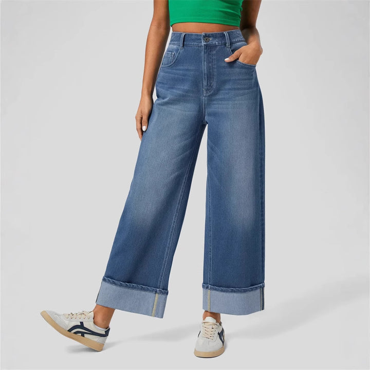 Wide relaxed waist jeans for women Lune London