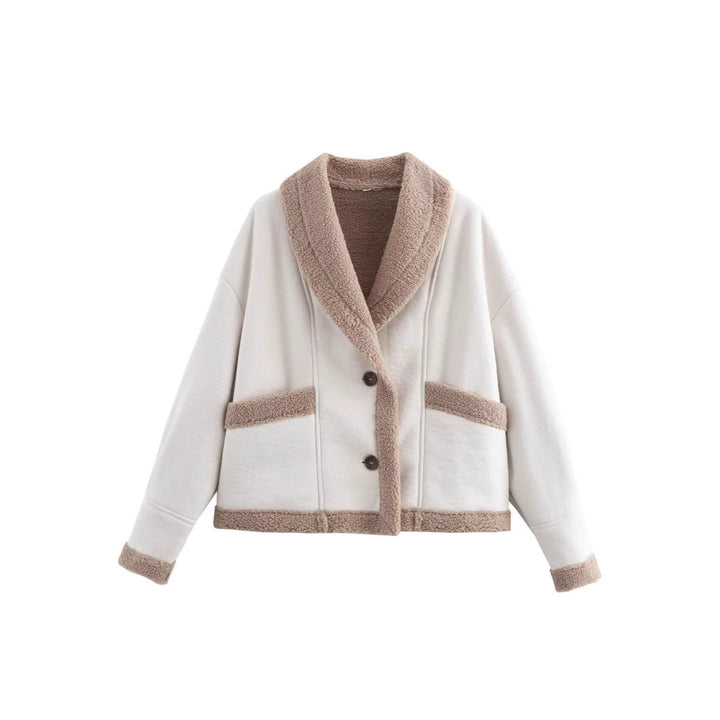 Ladies plush jacket with wool Lune London