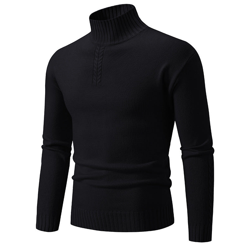 Thick knit crew neck sweater for men Lune London