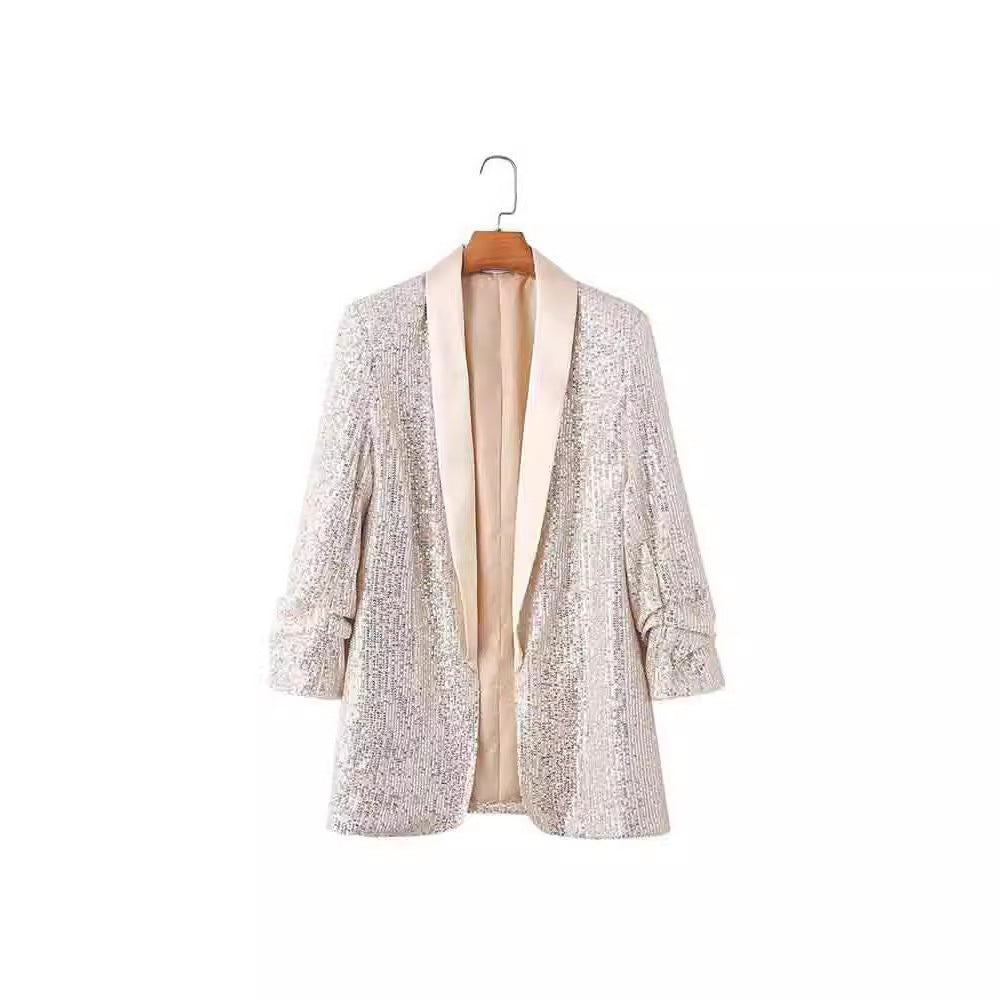 Ladies Shimmer Blazer Lune London