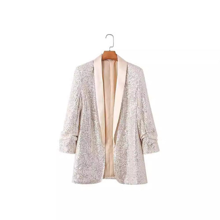 Ladies Shimmer Blazer Lune London