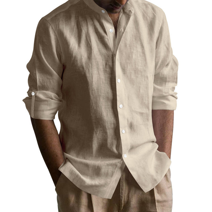 Linen shirt for men with short sleeves and casual fit Lune London