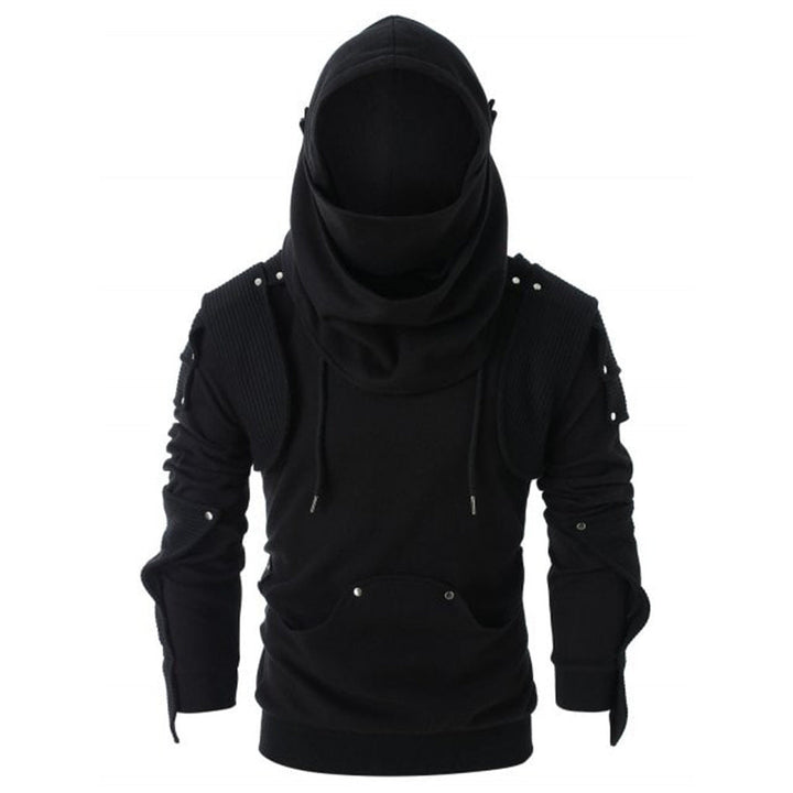 Men's Stylish Hoodie with Innovative Collar and Practical Pockets Lune London