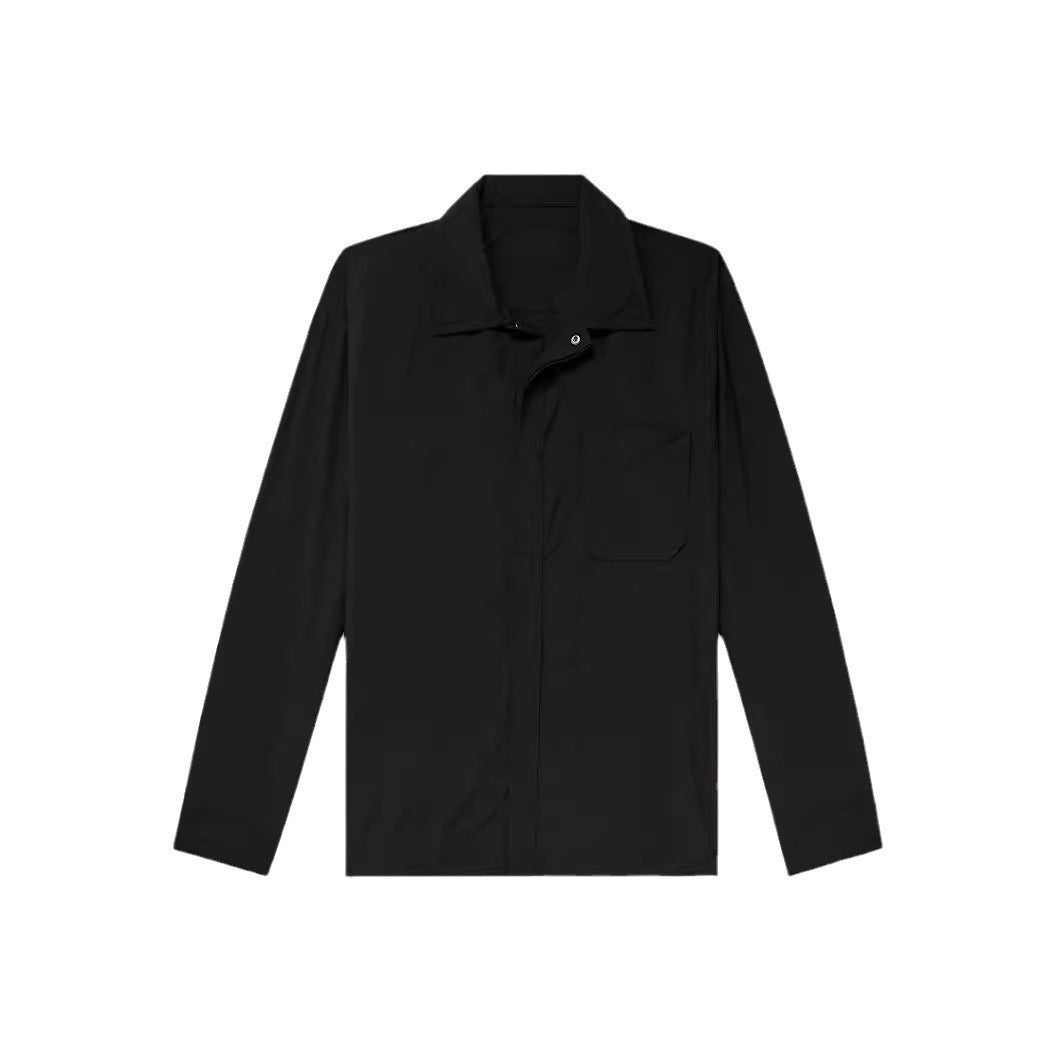 Casual long sleeve shirt jacket for men with a minimalistic design Lune London