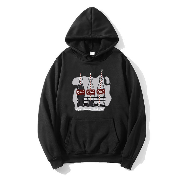 Women's hooded sweatshirt with playful Coca-Cola bottle motif Chic & Stil