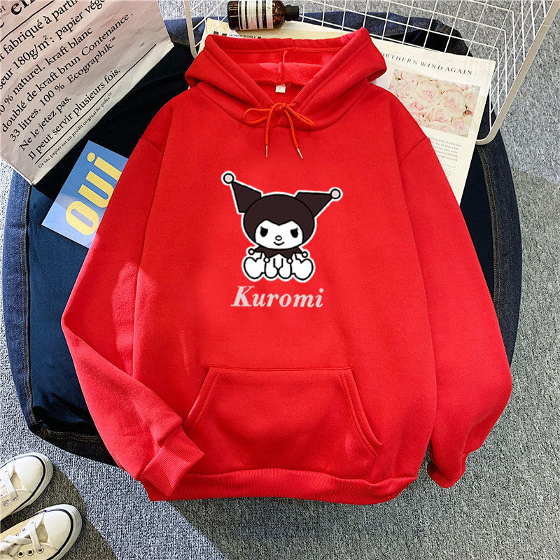 Women's hoodie with cute cow motif and high-quality fleece lining Chic & Stil