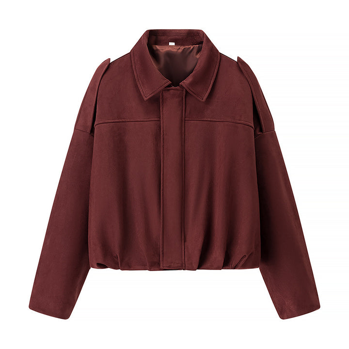 Short transitional jacket for women with modern details and a relaxed fit Lune London