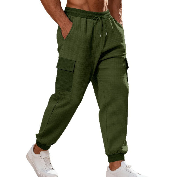 Men's Cargo Jogging Pants with Elastic Waistband and Practical Pockets Lune London