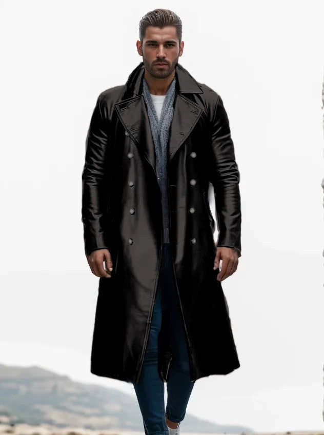 Men's elegant and timeless double-breasted trench coat Lune London