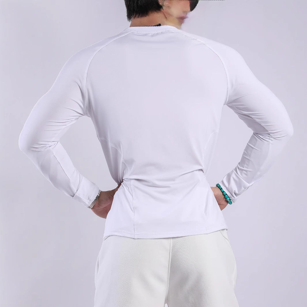Long Sleeve Men's Sports T-Shirt in Breathable and Moisture-Wicking Fabric Lune London