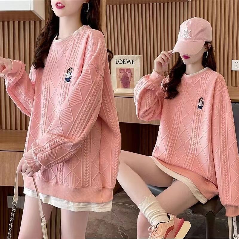 Pull en maille confortable pour femmes avec motif en relief Chic & Stil