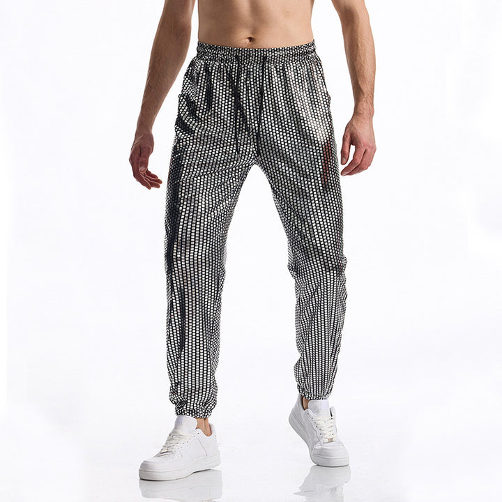 Men's breathable jogging pants with a modern polka dot design Lune London