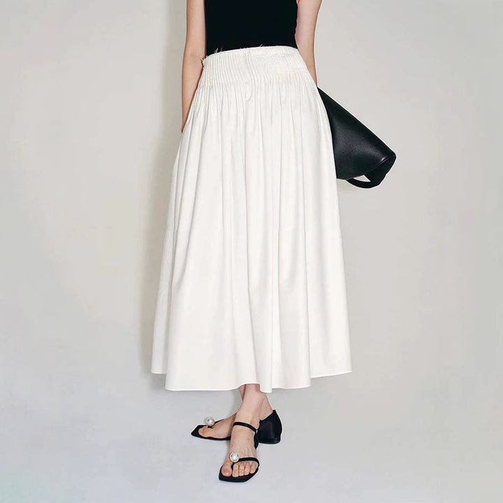 Jupe midi élégante pour femmes avec détails plissés Chic & Stil
