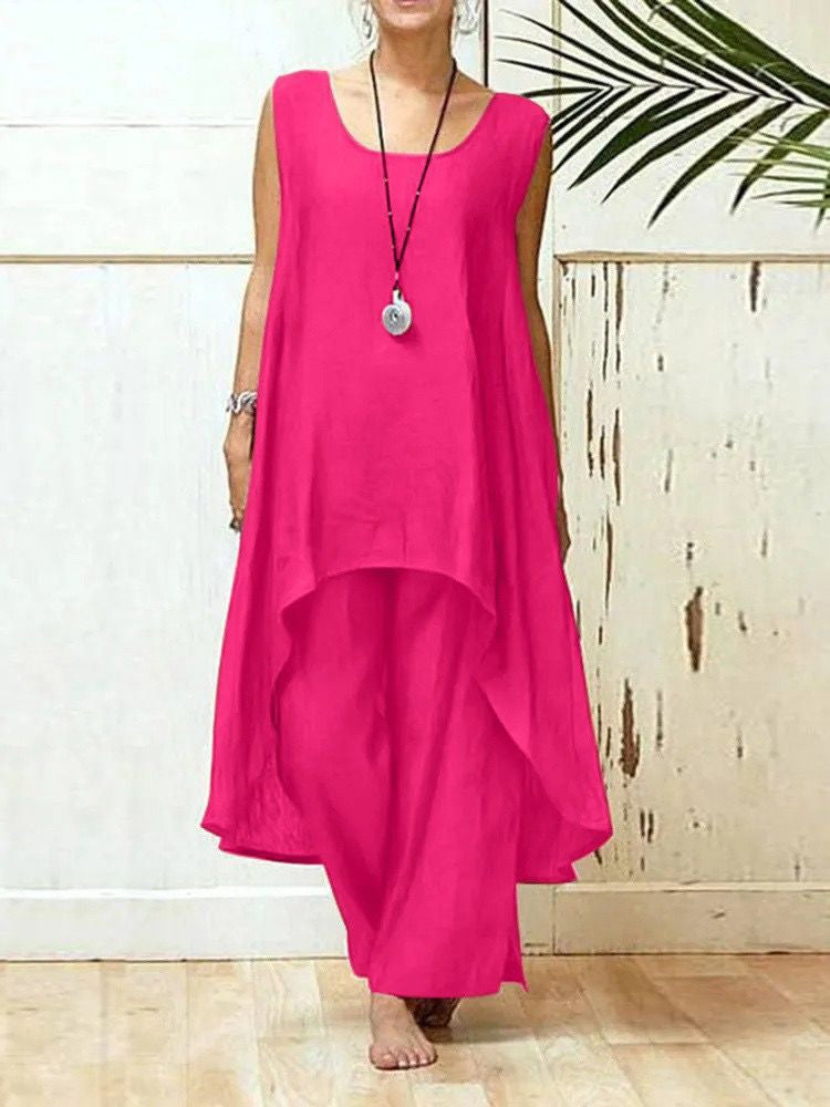 Lune London fluid maxi tunic jumpsuit for women