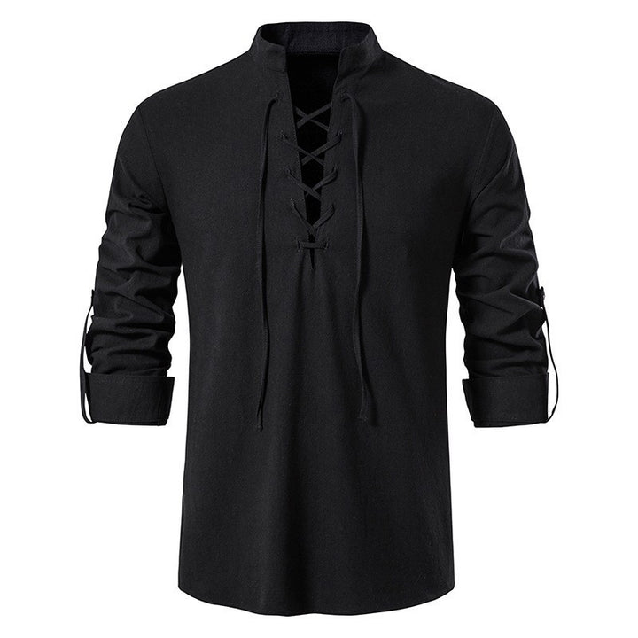 Men's casual long sleeve shirt with modern lace design and high quality cotton Lune London
