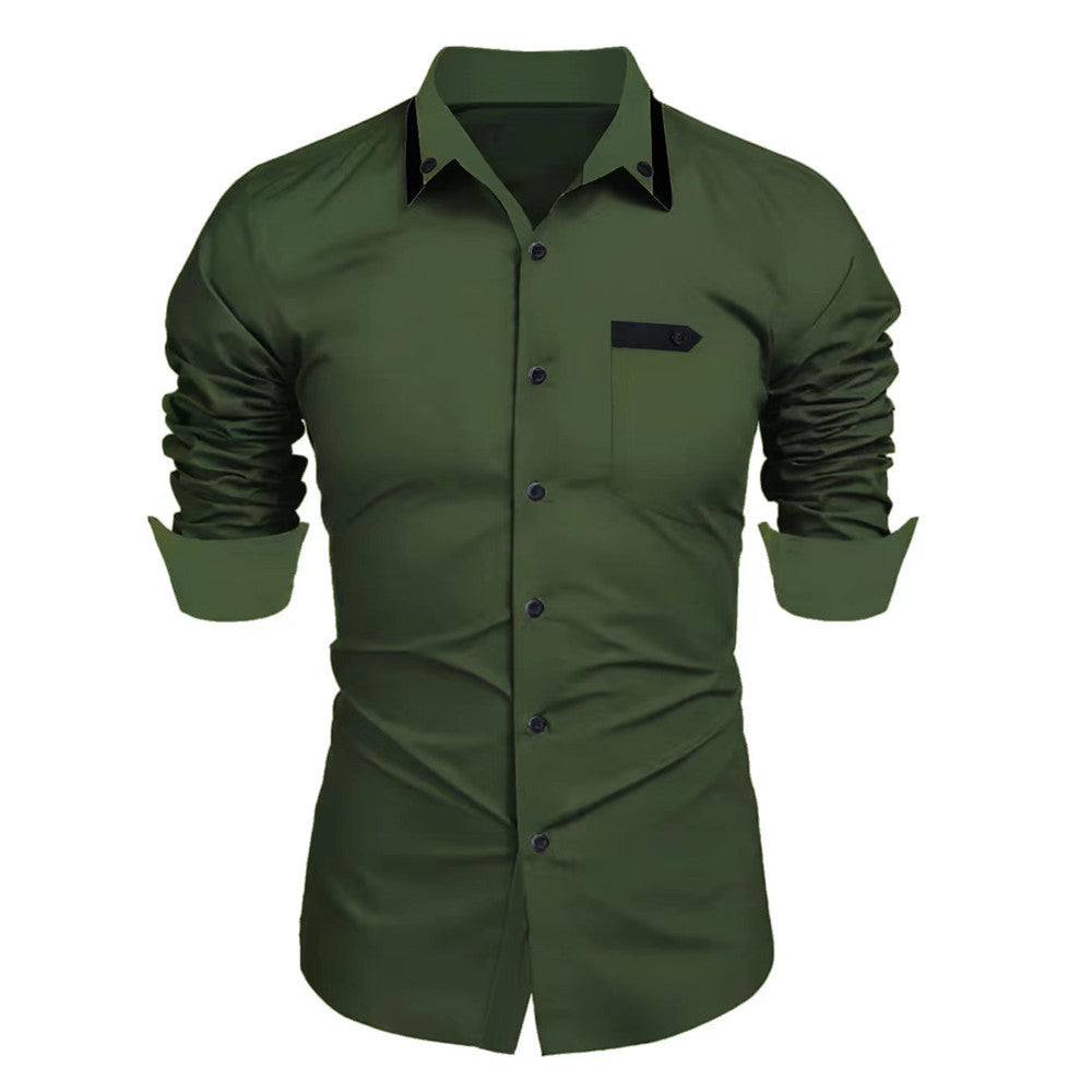 Elegant long sleeve shirt for men with button closure Chic und Stil