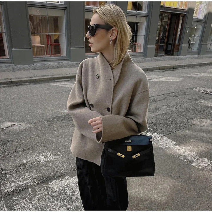 Women's Chic and Stylish Oversized Wool Jacket