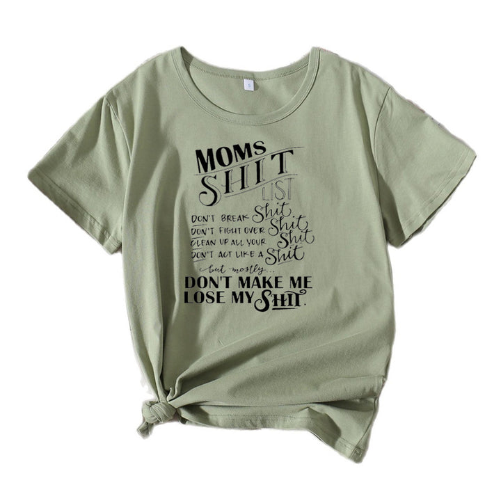 Women Casual Graphic T-shirt Lune London 1751262401