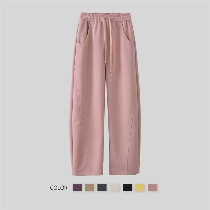 Women's elegant leisure pants with side pockets and elastic waistband Chic & Stil
