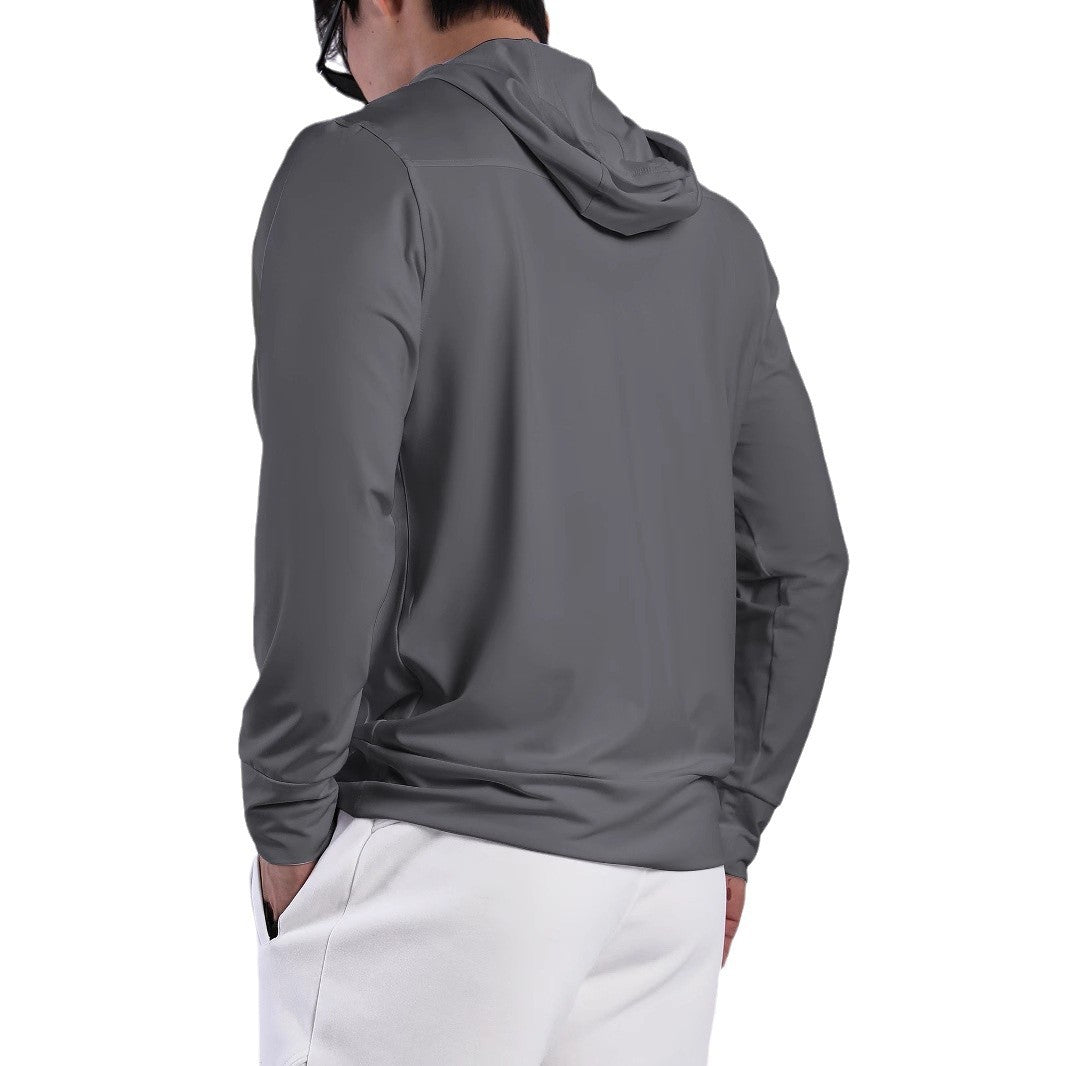Men's Breathable Training Top with Innovative Hood and Moisture-Regulating Fabric Lune London