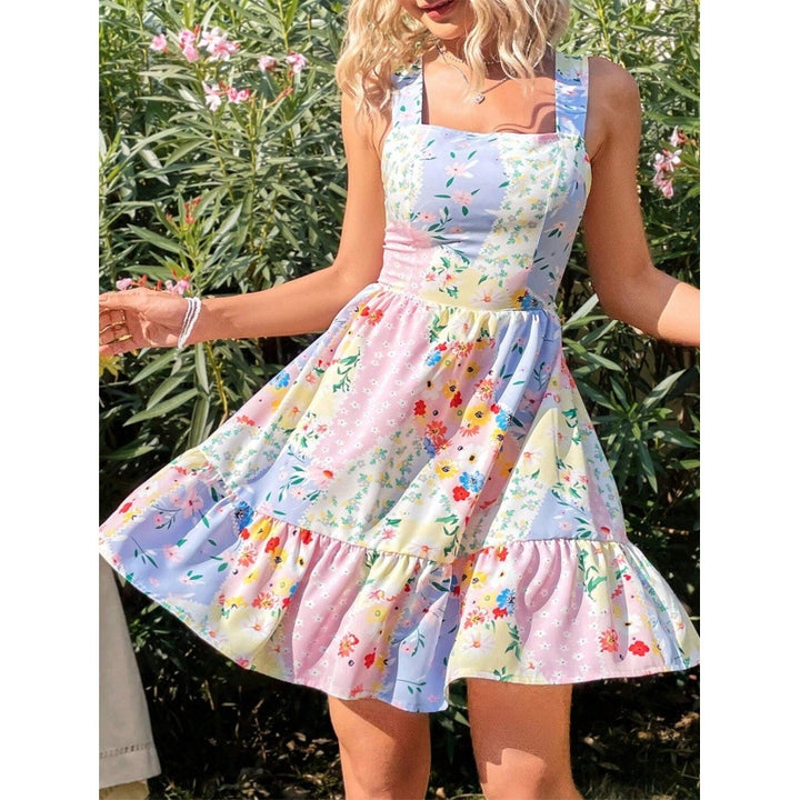 Lune London Floral Ruffled Summer Dress for Women
