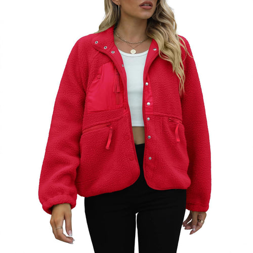Ladies cozy fleece jacket with practical pockets Lune London