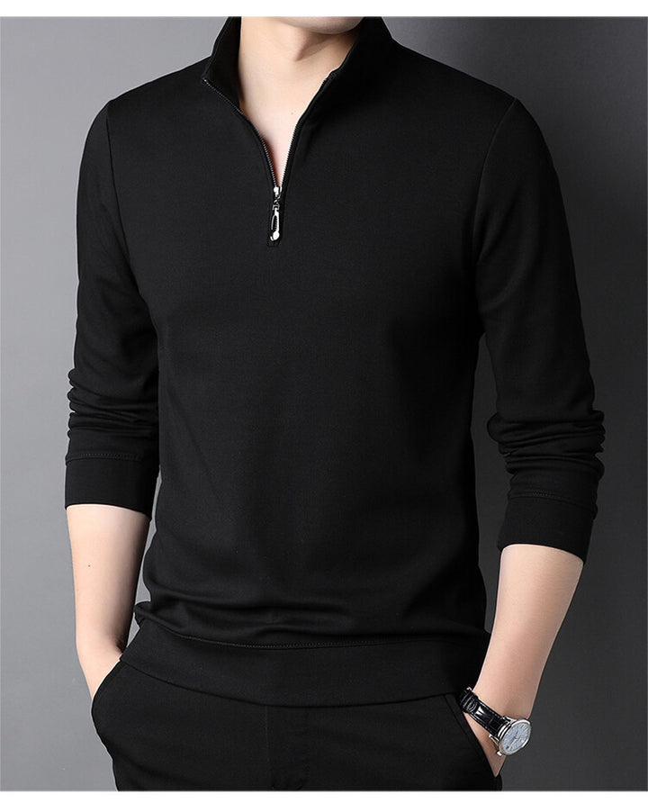 Men's turtleneck pullover with zipper Lune London