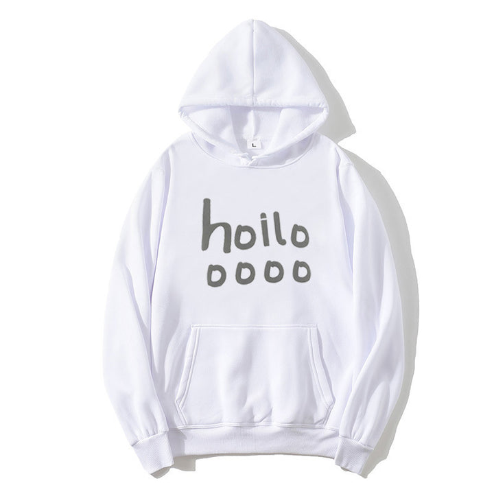 Women's hoodie with loose fit and creative print Chic & Stil