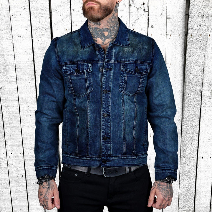 Comfortable men's sweater with modern high collar and discreet zip opening Lune London