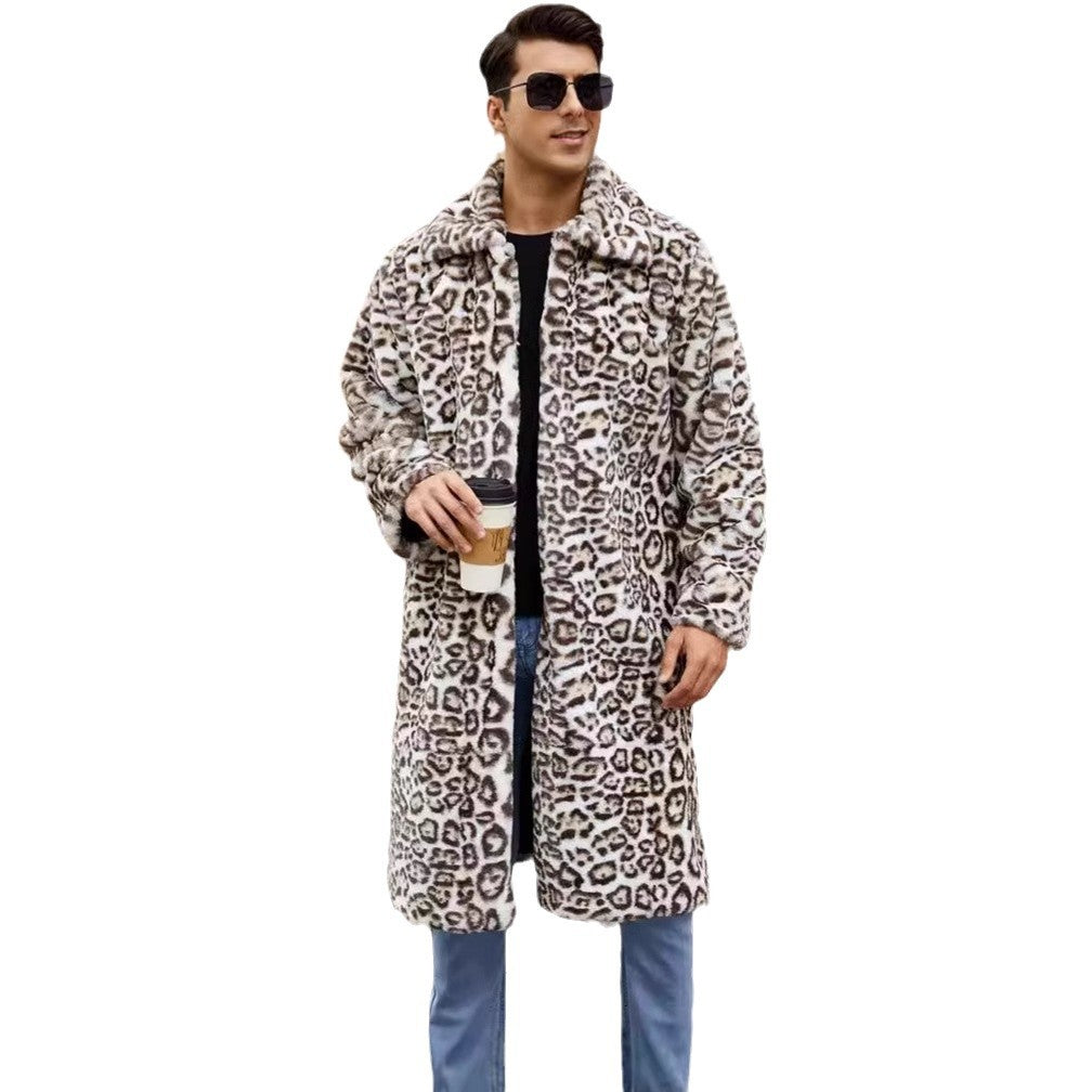 Men's Chic Crocodile Pattern Warm Style