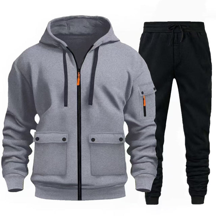 Men's sports jacket with practical pockets and chic and stylish joggers