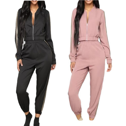 Ladies sporty jumpsuit with zip Chic and Still
