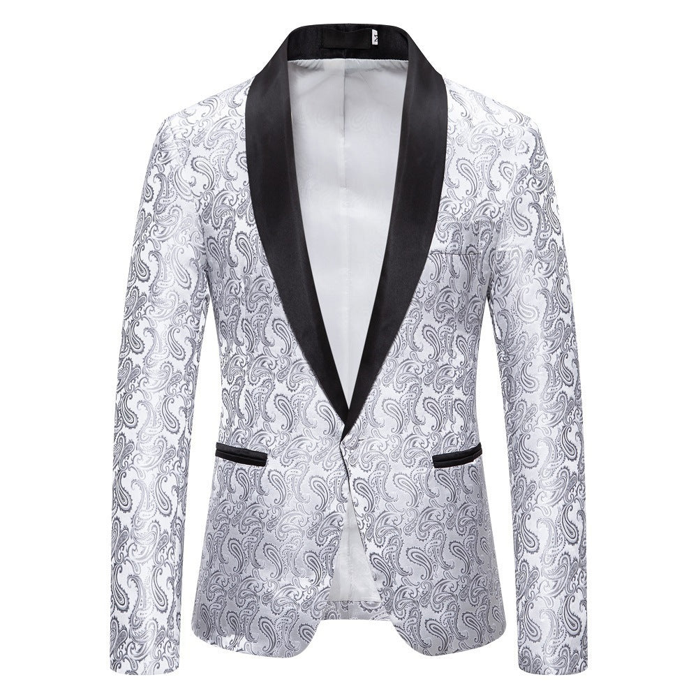 Elegant tuxedo blazer for men with luxurious paisley pattern Lune London