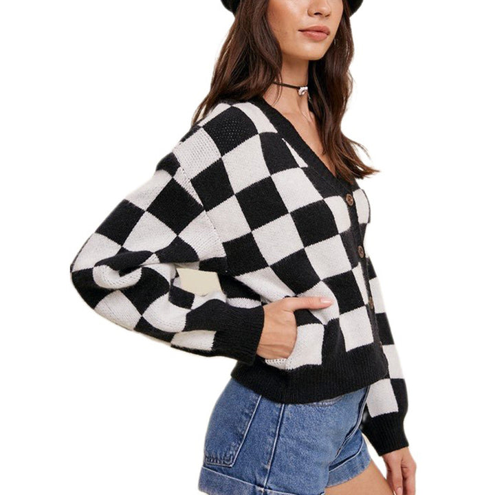 Ladies Chic and Stylish Checked Vest