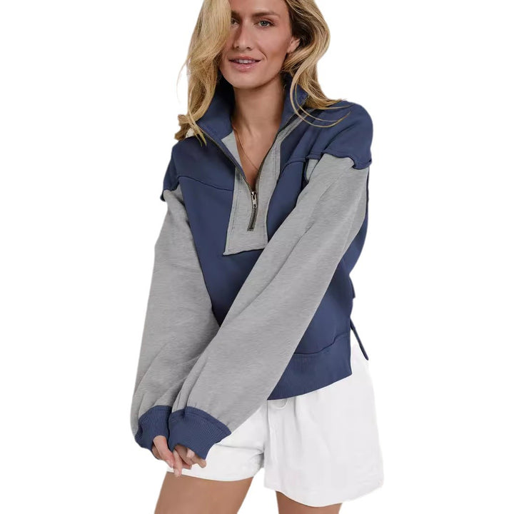 Women’s sporty high collar sweater Lune London