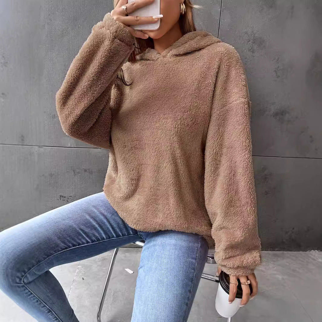Women's Fleece Hooded Sweatshirt Lune London