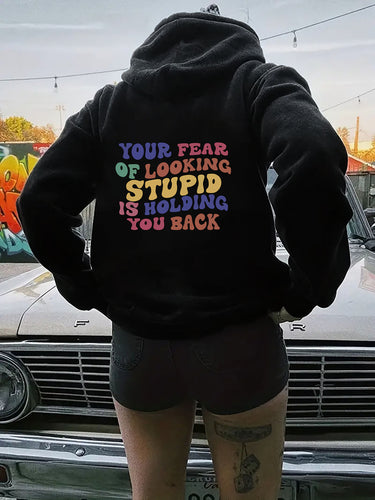 Women's hoodie with inspiring statement print Lune London