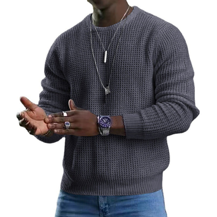 Stylish knitted sweater for men with textured design Lune London