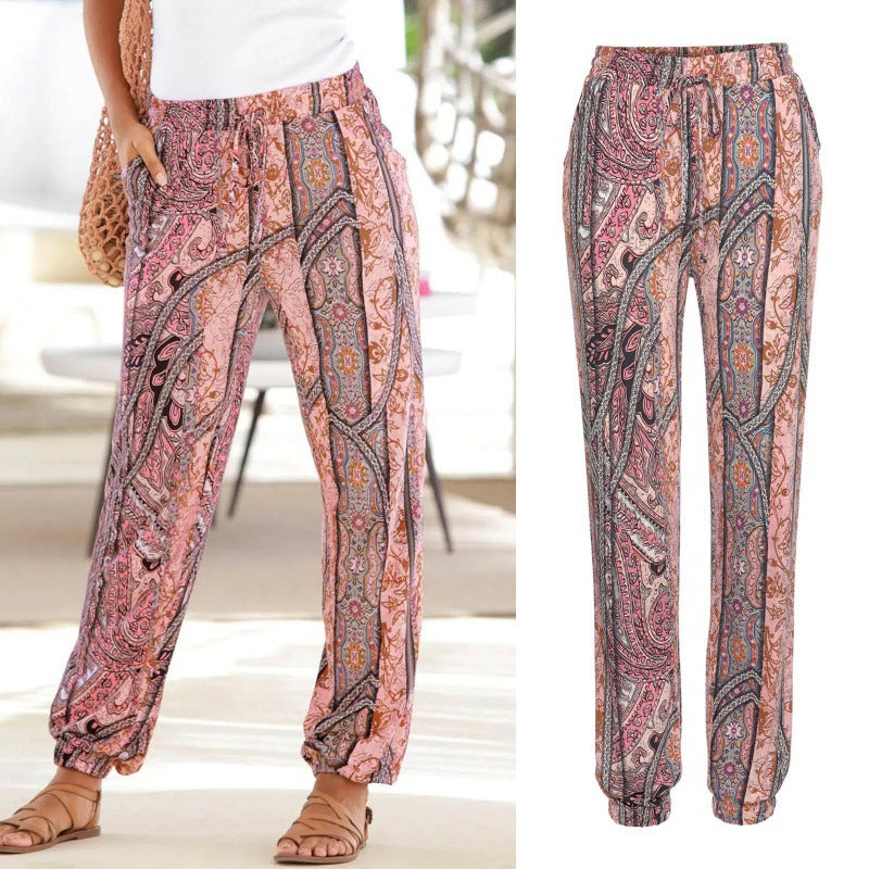 Lune London floral leisure pants for women