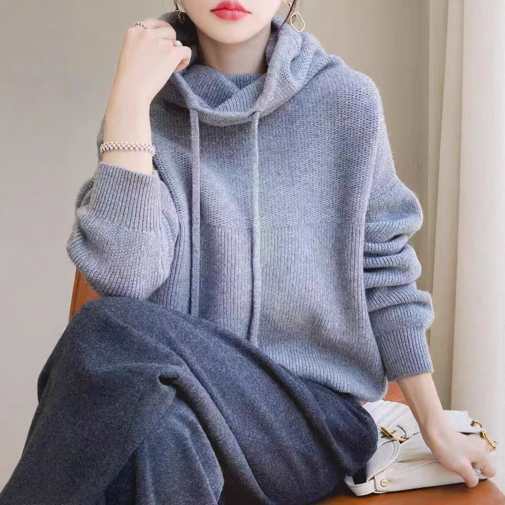 Pull surdimensionné pour femmes avec col montant et ajustement décontracté Chic & Stil