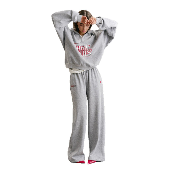 Ensemble de loisirs pour femmes composé d'un hoodie zippé et de sweats larges Chic & Stil