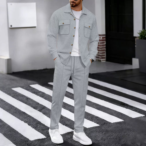 Men's Stylish Tracksuit with Structured Top and Elastic Waistband Lune London