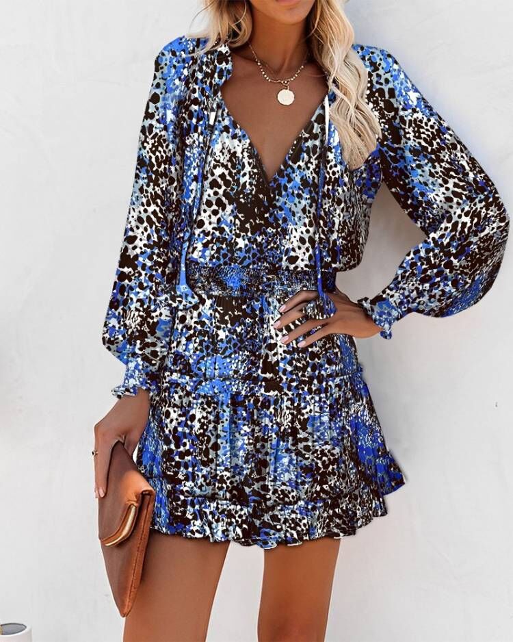 Elegant Lune London Ruffled Mini Flower Dress for Women