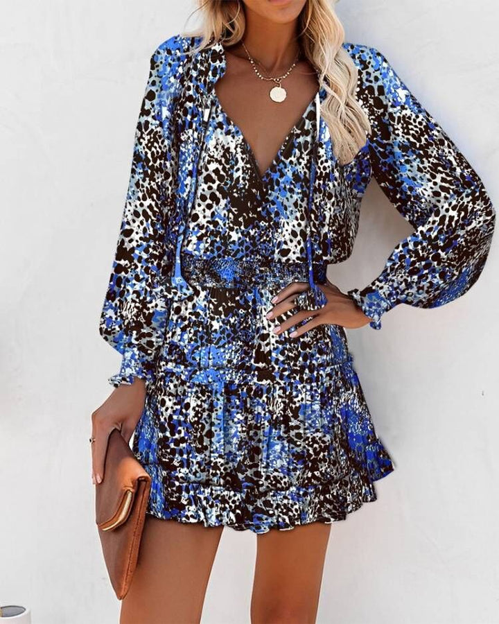 Elegant Lune London Ruffled Mini Flower Dress for Women