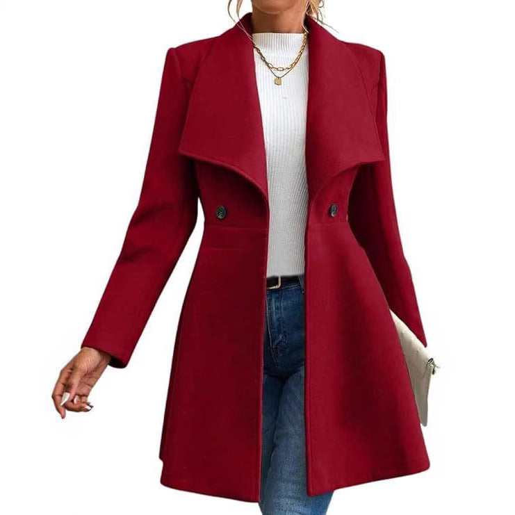 Elegant transition jacket for women with wide collar Lune London