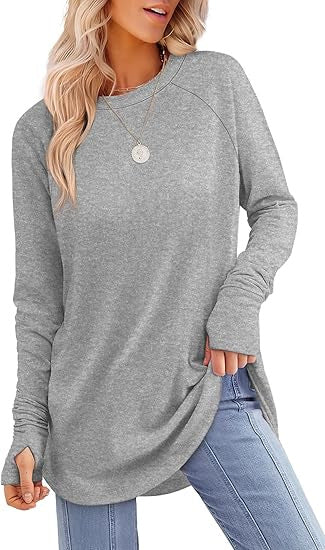 Women's casual long sleeve t-shirt with modern cut Lune London
