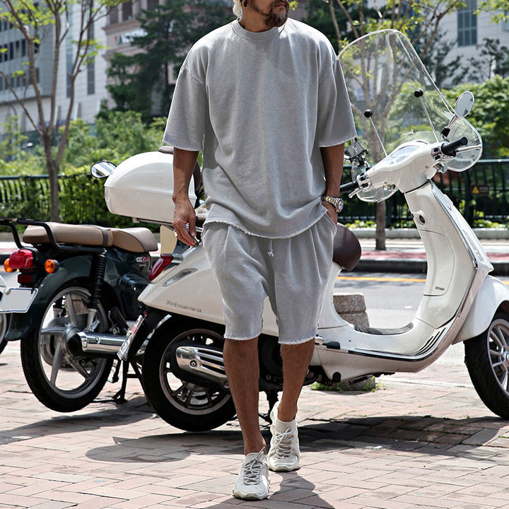 Casual set for men in breathable cotton Lune London