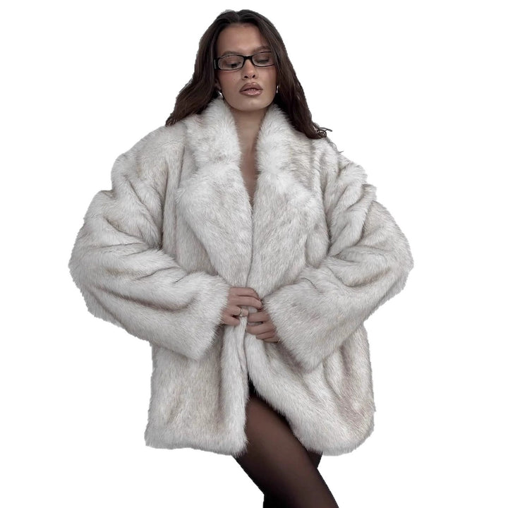 Oversized fur coat for women Lune London